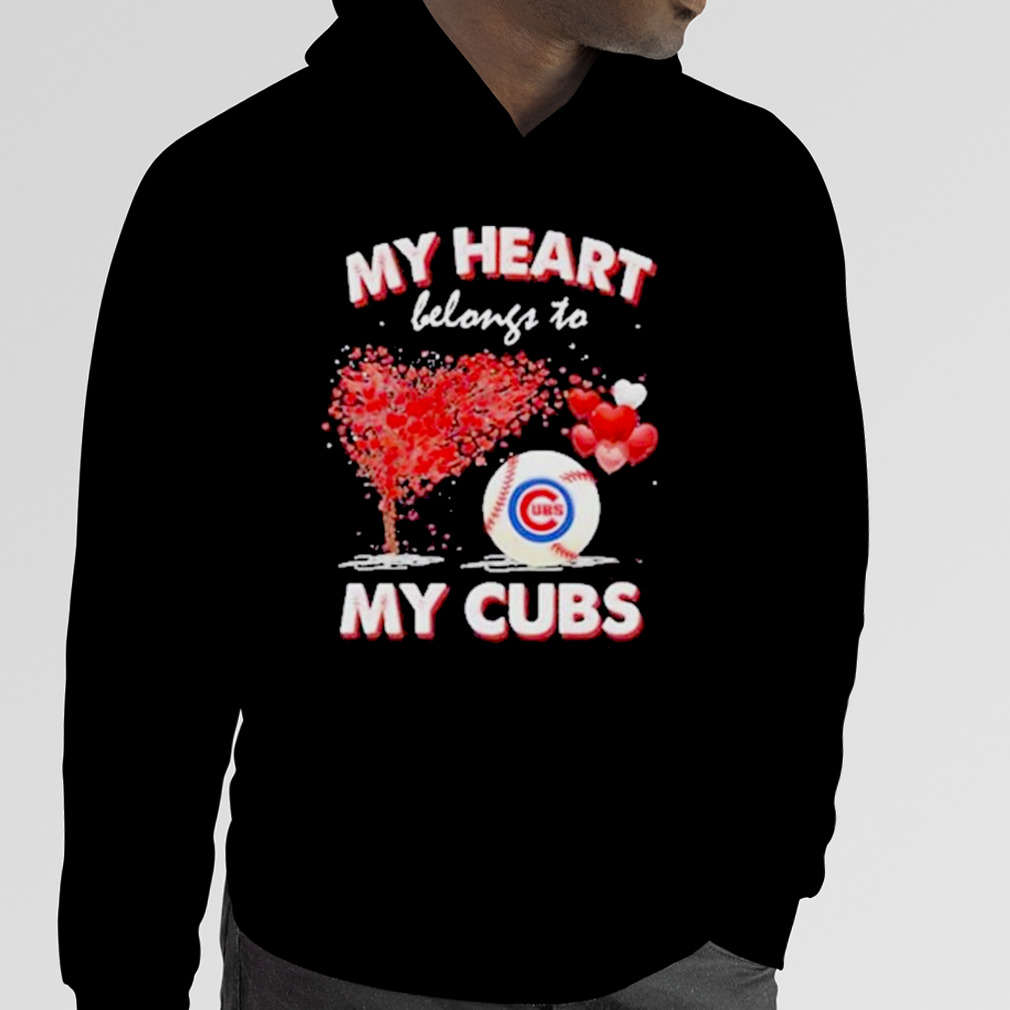 Official my heart belongs to my Chicago Cubs T-shirts, hoodie