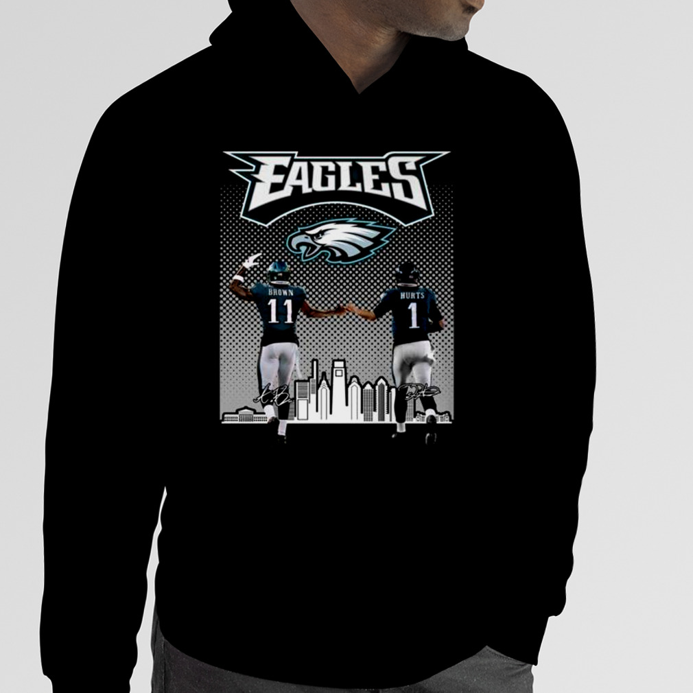 AJ Brown Philadelphia Eagles signature 2022 T-shirt - Kaiteez