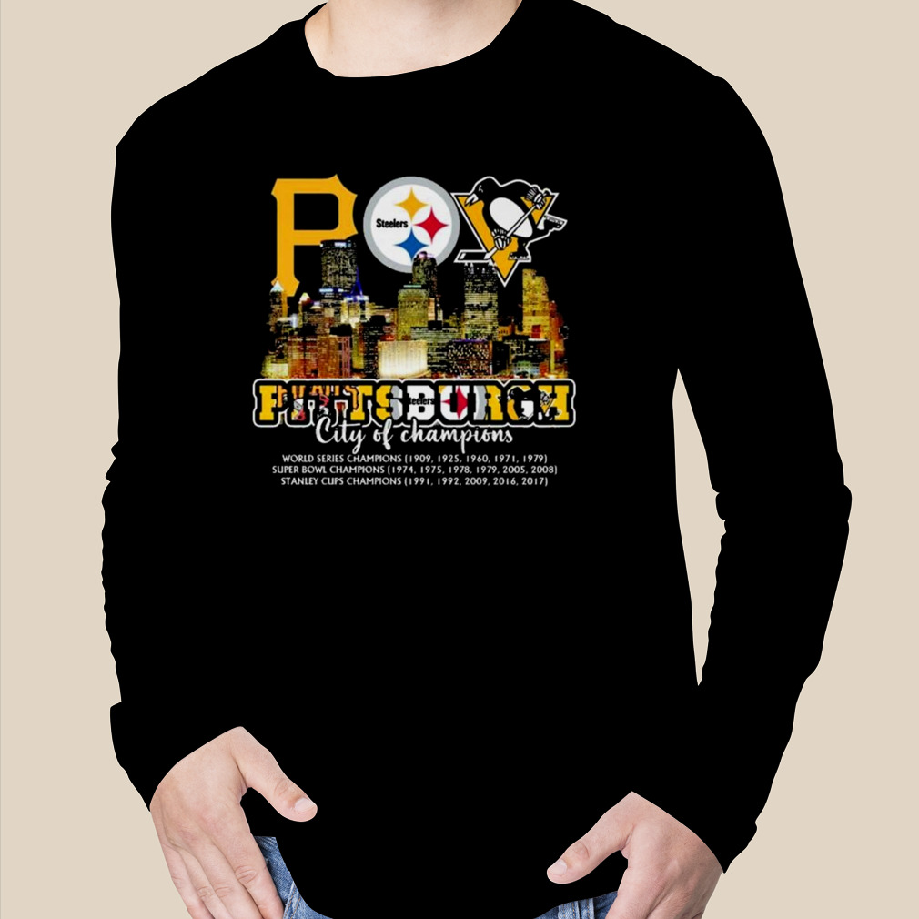 Pittsburgh Steelers City Of Champions 2023 New Design Shirt Size