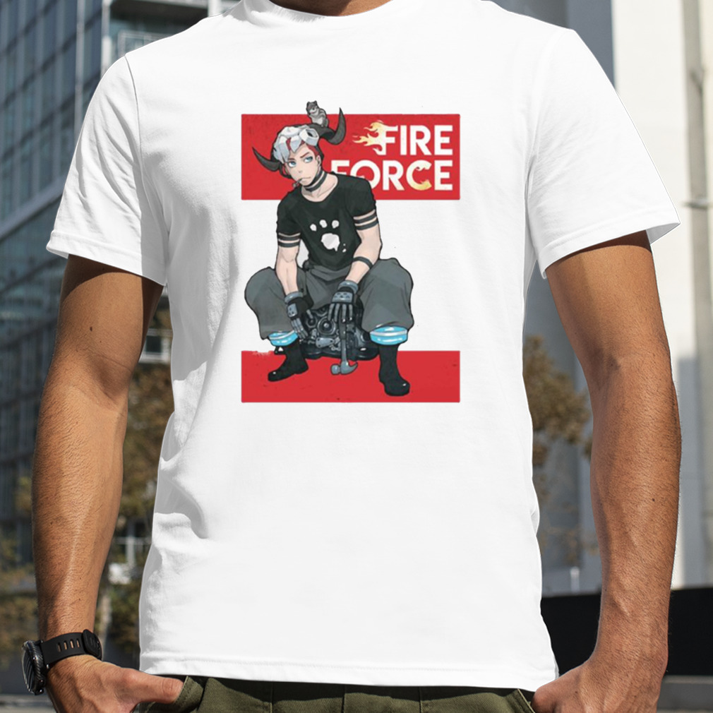 Red Design Shinra Fire Force shirt