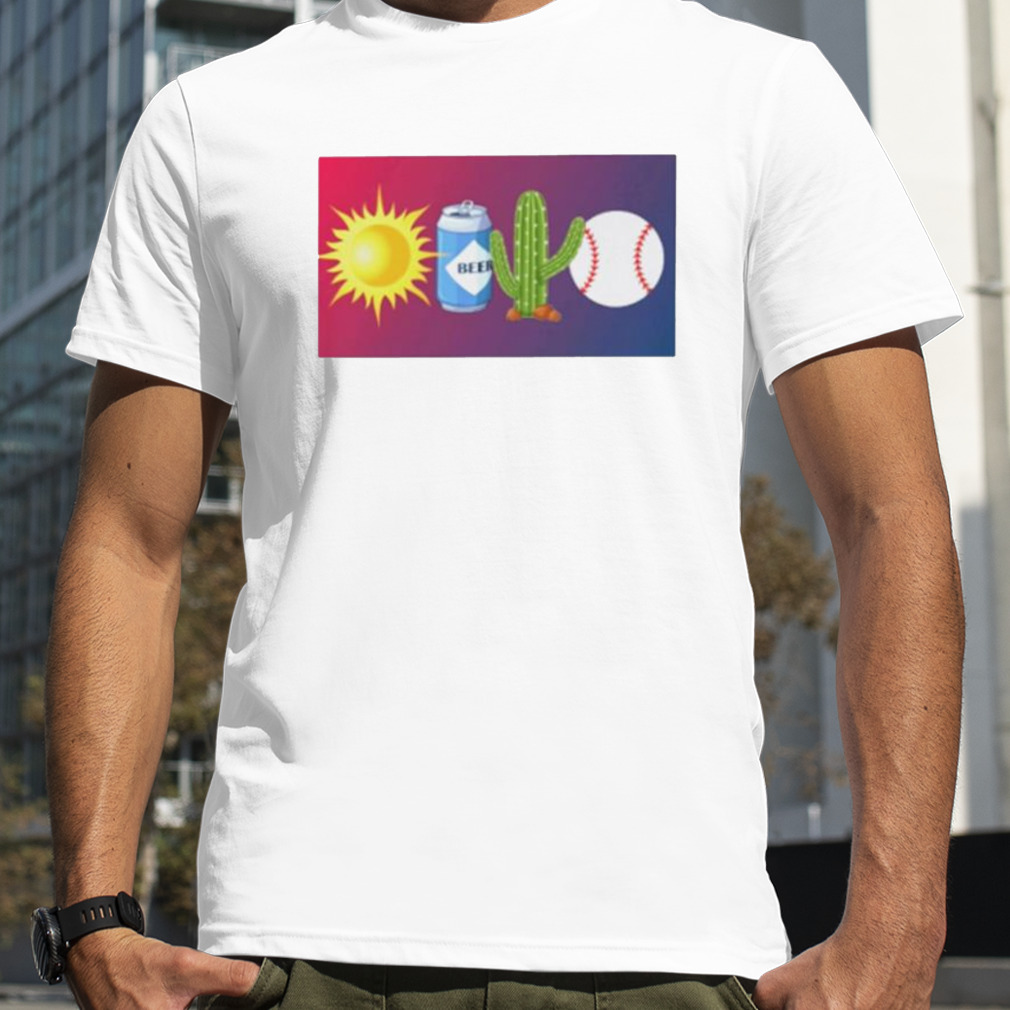 Sun Beer Cactus baseball shirt