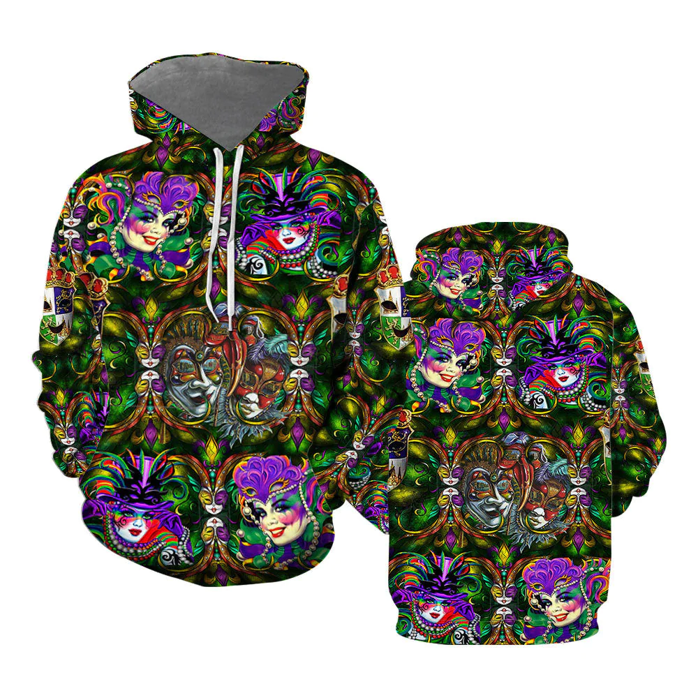 Happy Mardi Gras Fat Tuesday Parade Party Hoodie