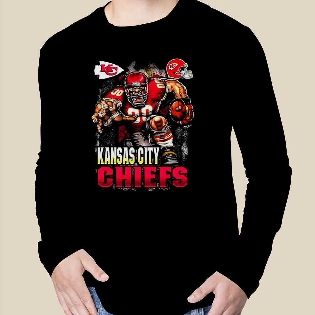 Outerstuff NFL Kansas City Chiefs Mascot Headshot Graphic Short Sleeve T-Shirt, Youth Boys (4-7)