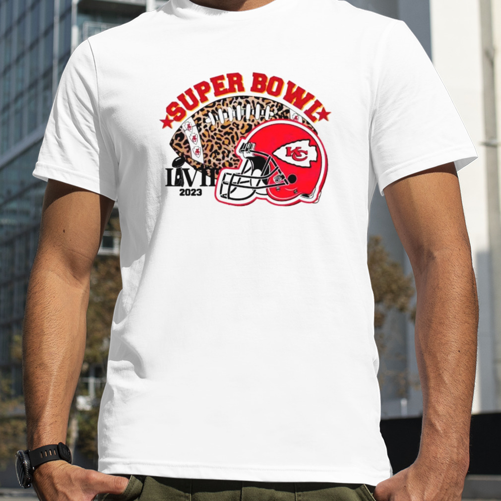 Kansas City Chiefs Leopard Gameday Super Bowl 2023 Football T-shirt