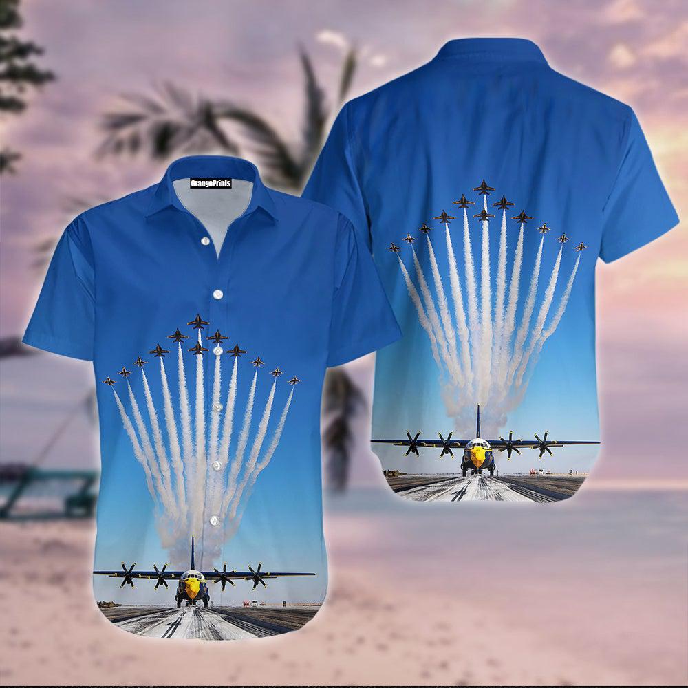 US Navy Blue Angels Hawaiian Shirt All Over Print Summer 2023 Gift