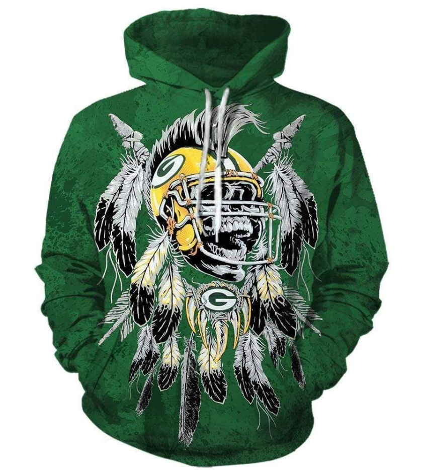 Cool Custom Hoodie Green Bay Packers 3D For Men and Women