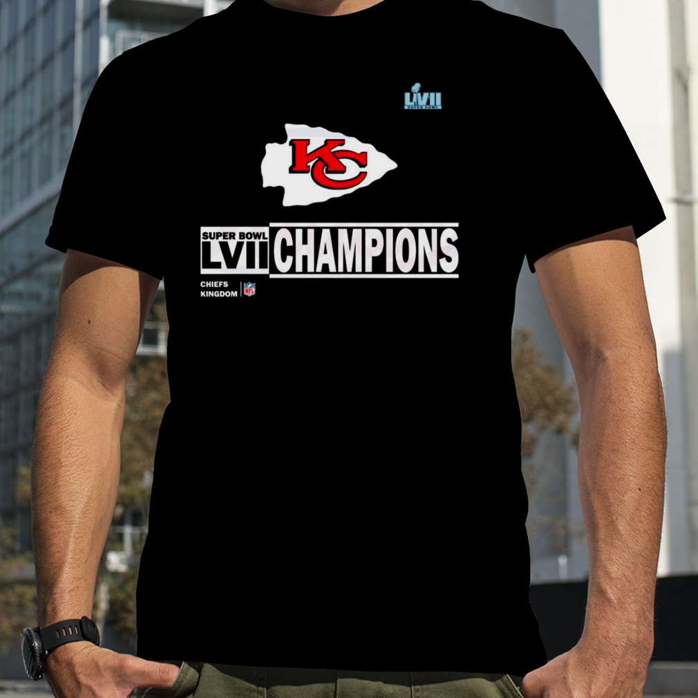 Kansas City Chiefs Super Bowl LVII Champions 3 Time Super Bowl Unisex T- Shirt - REVER LAVIE