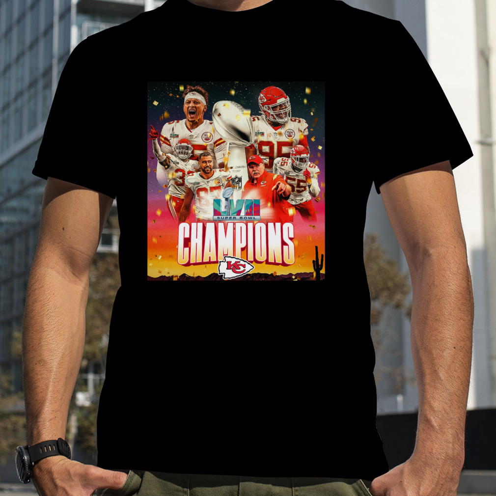 Kansas City Chiefs Super Bowl LVII Champions T-Shirt 2023 - Trends Bedding