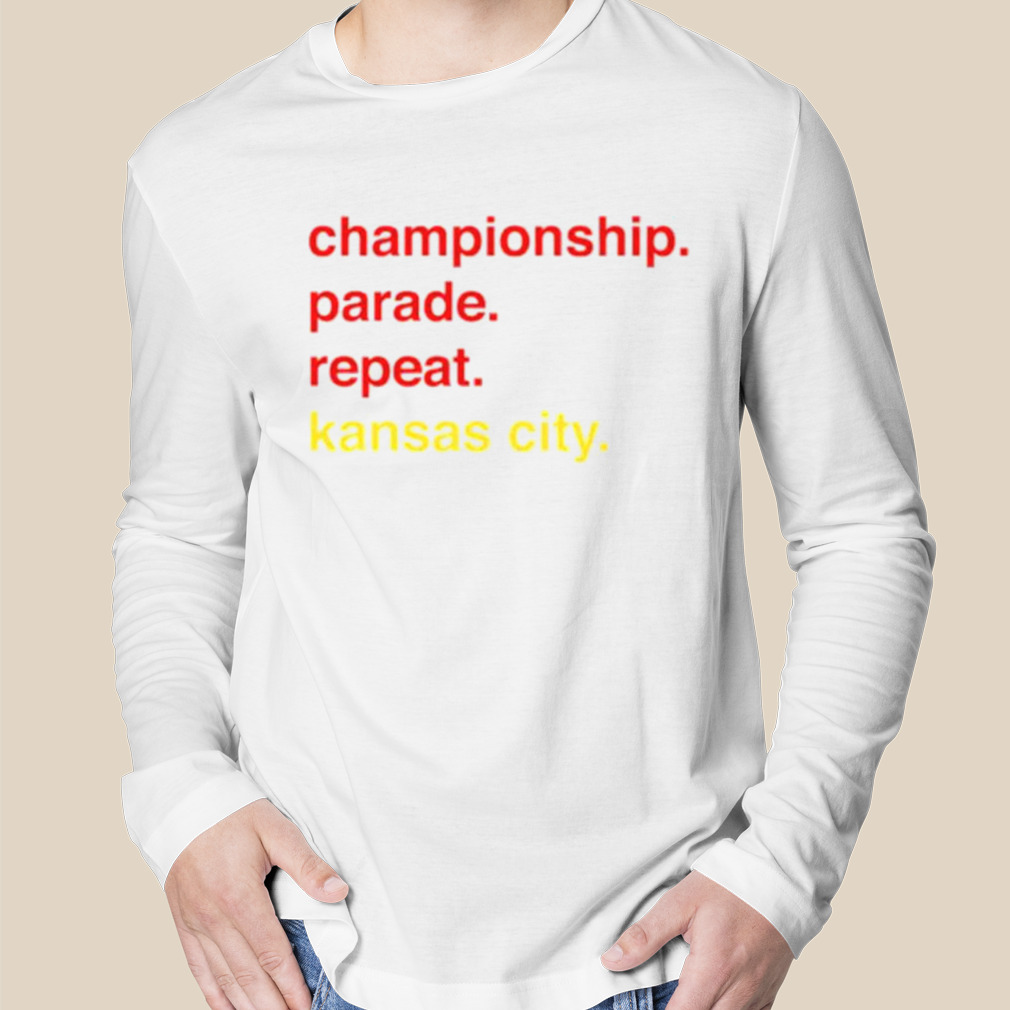 Championship Parade Repeat Kansas City Shirt - Peanutstee