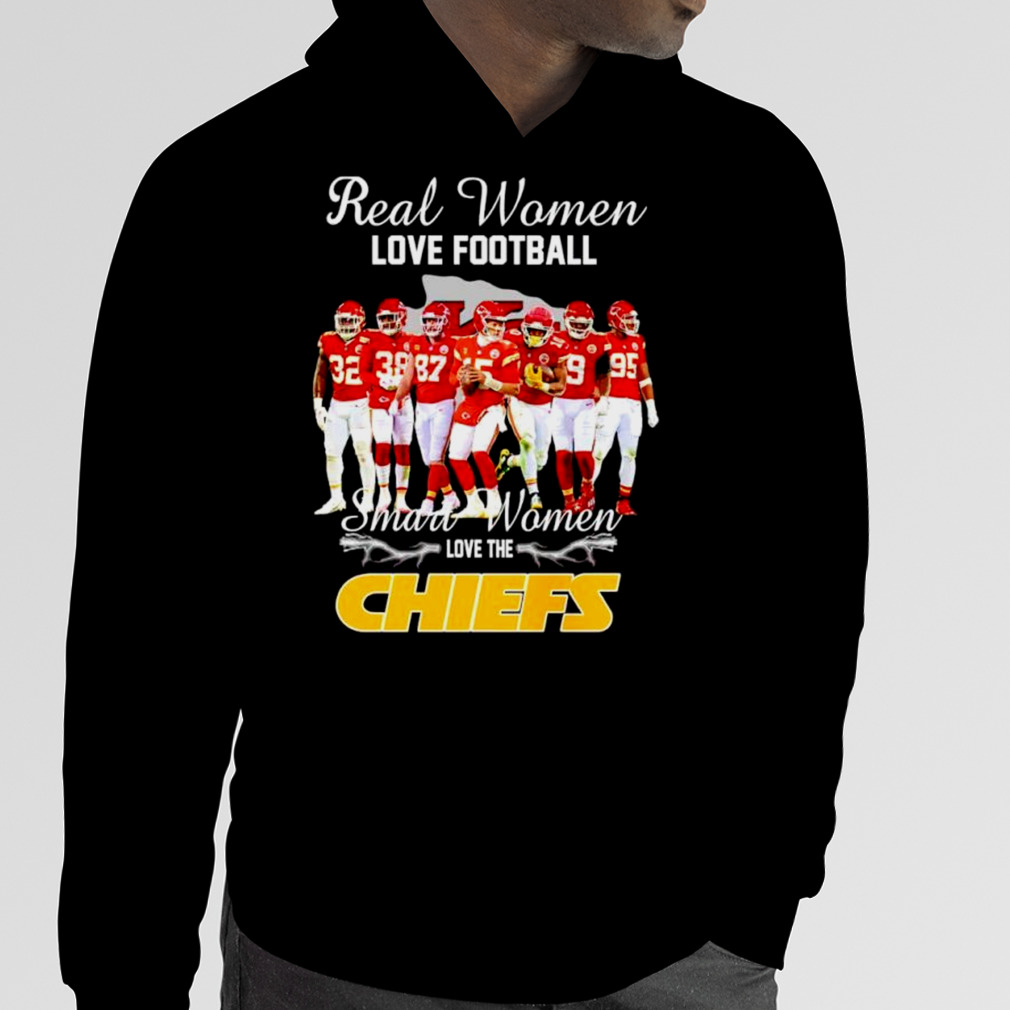 Real Women love Football smart Women love the Kansas City Chiefs T shirt -  Peanutstee