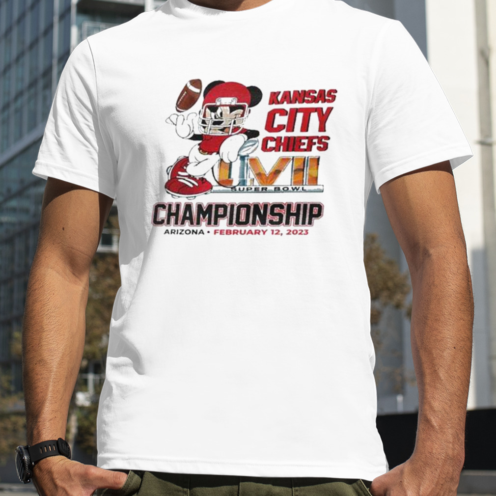 Offiical Mickey Mouse Kansas City Chiefs Super Bowl LVII 2023