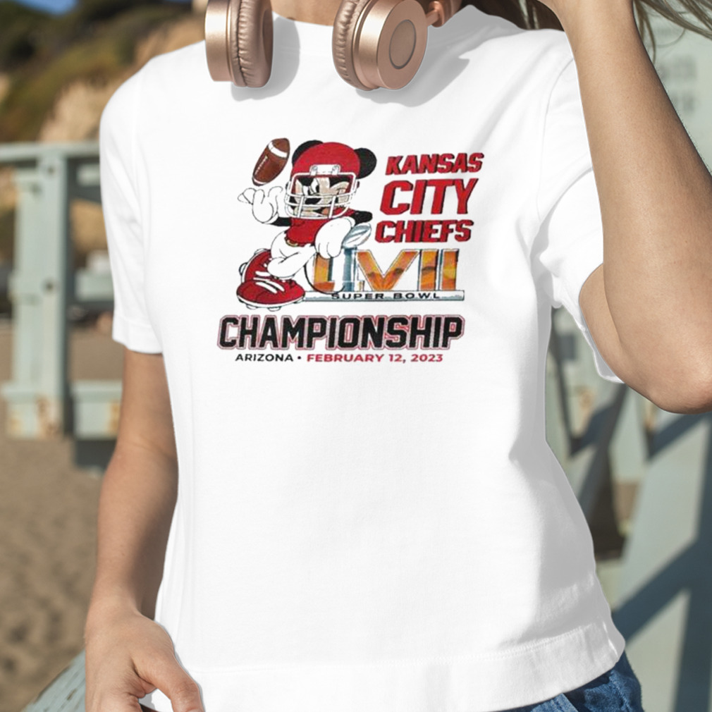 Mickey Mouse Kansas City Chiefs Super Bowl LVII Championship 2023