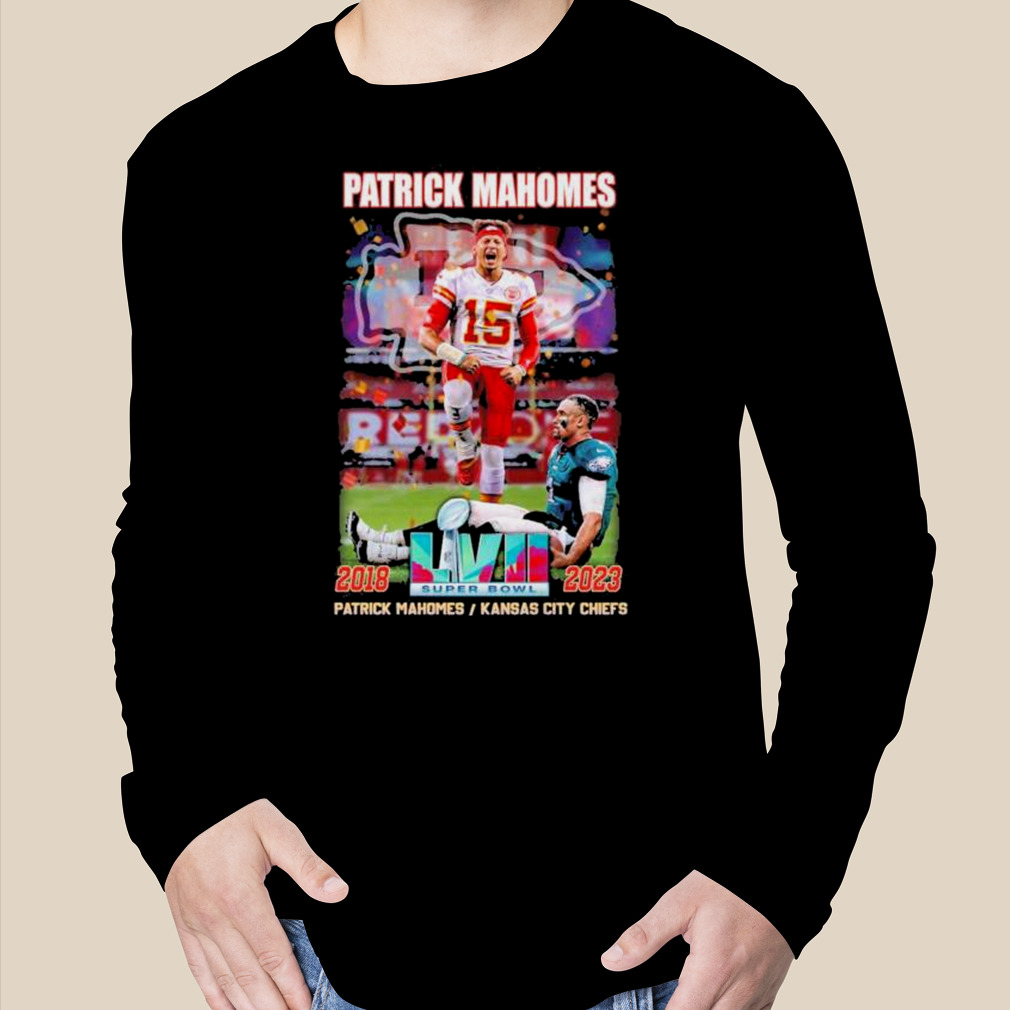 Patrick Mahomes 2018 2023 LVII Super Bowl Kansas City Chiefs T Shirt