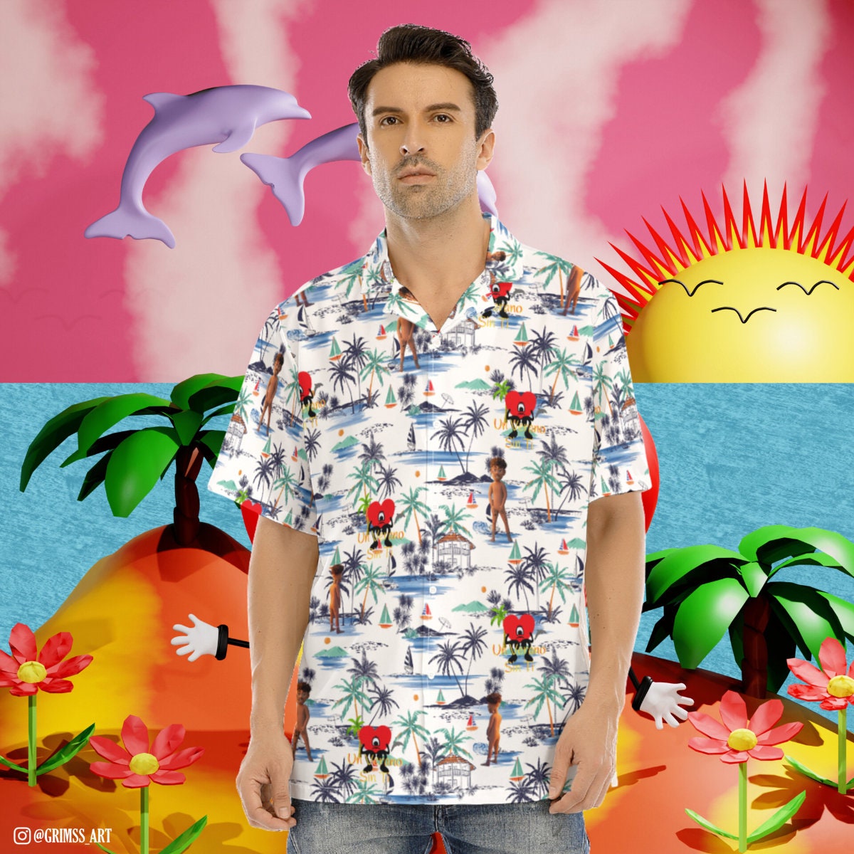 Bad Bunny Hawaii Un Verano Sin Ti New Album Hawaiian Shirt