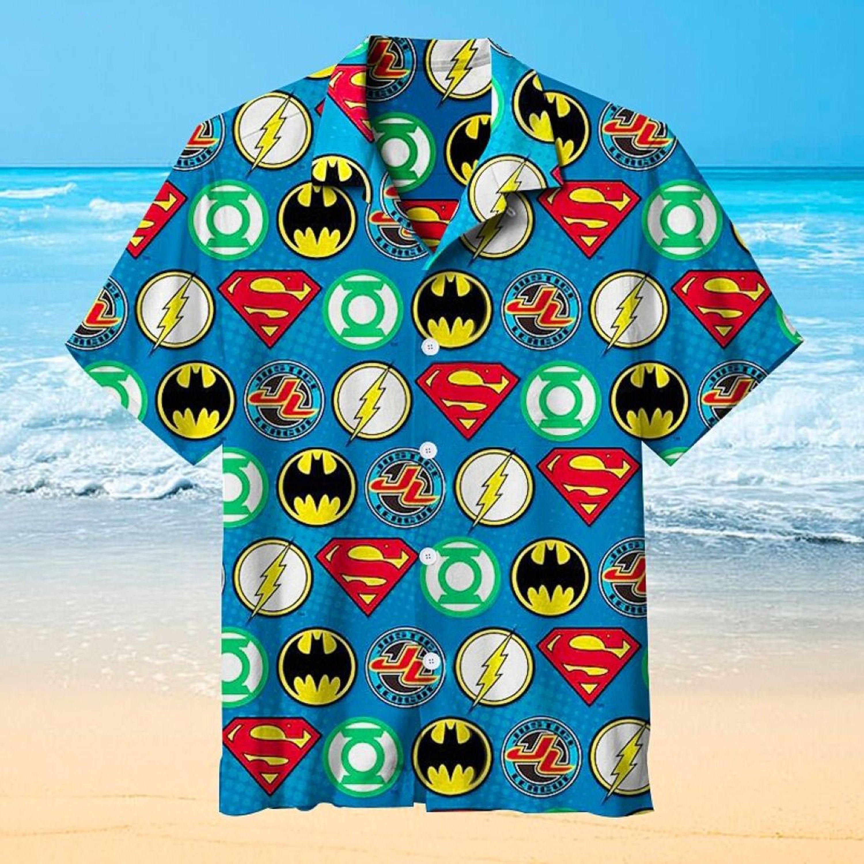 Batman Superman DC Superheroes Summer Hawaiian Shirt