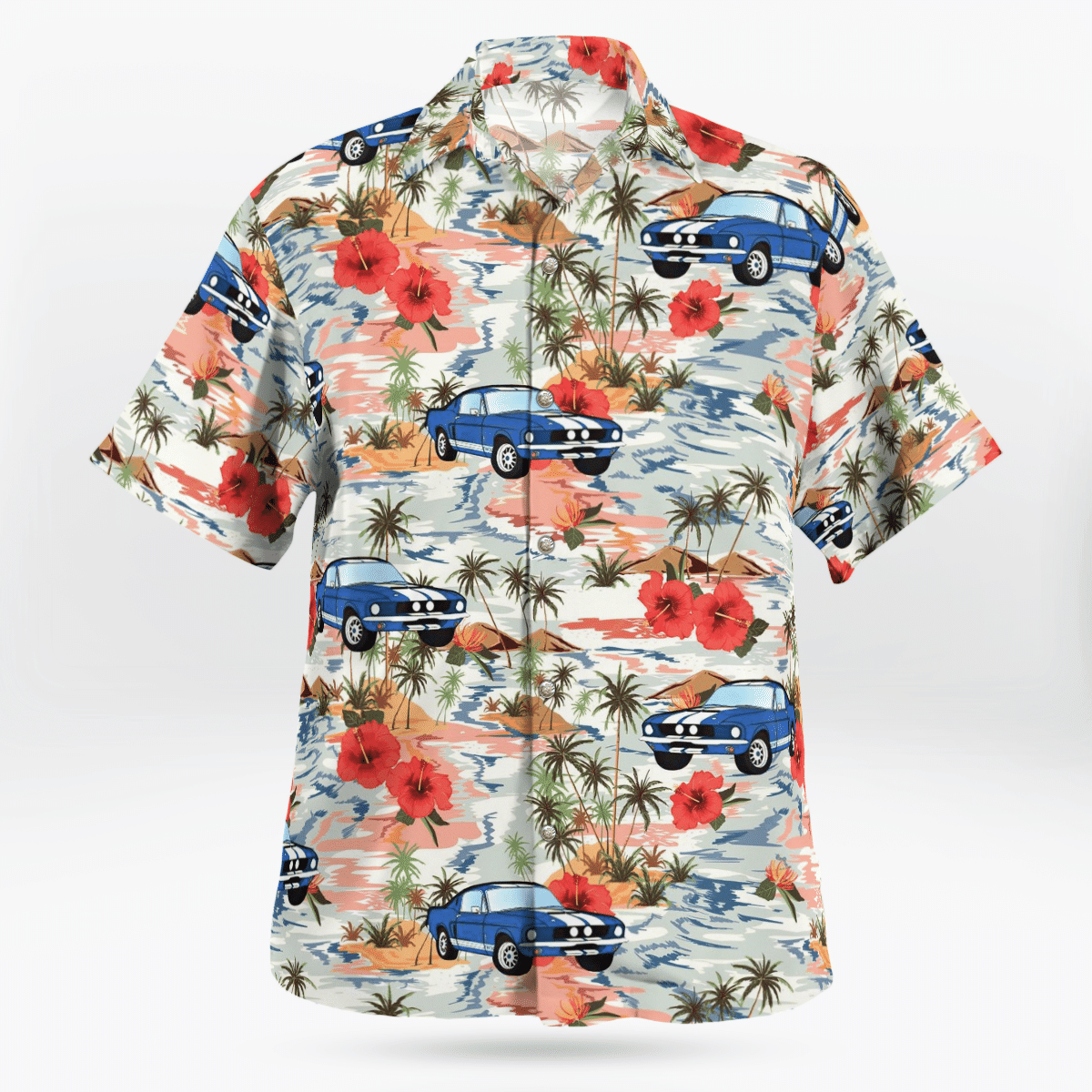 Ford Mustang Hawaiian Beach No.1 Hawaiian Shirt