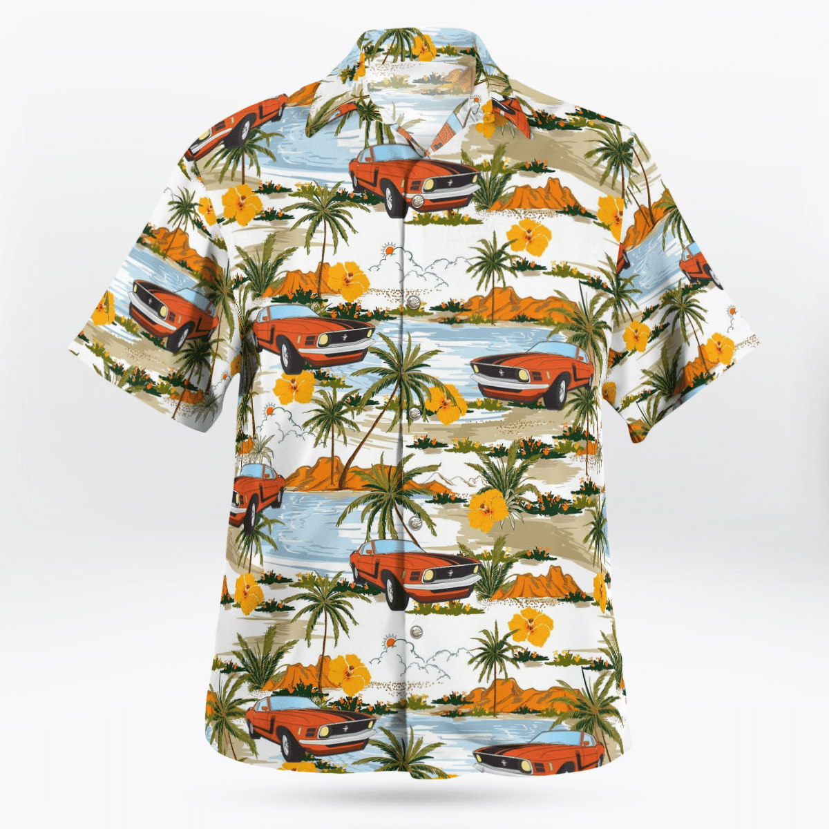 Ford Mustang Hawaiian Beach No.2 Hawaiian Shirt