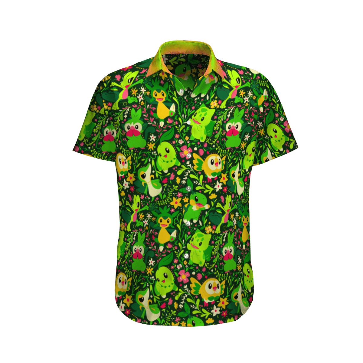 Grass Pokemon Beach Hawaiian Shirt