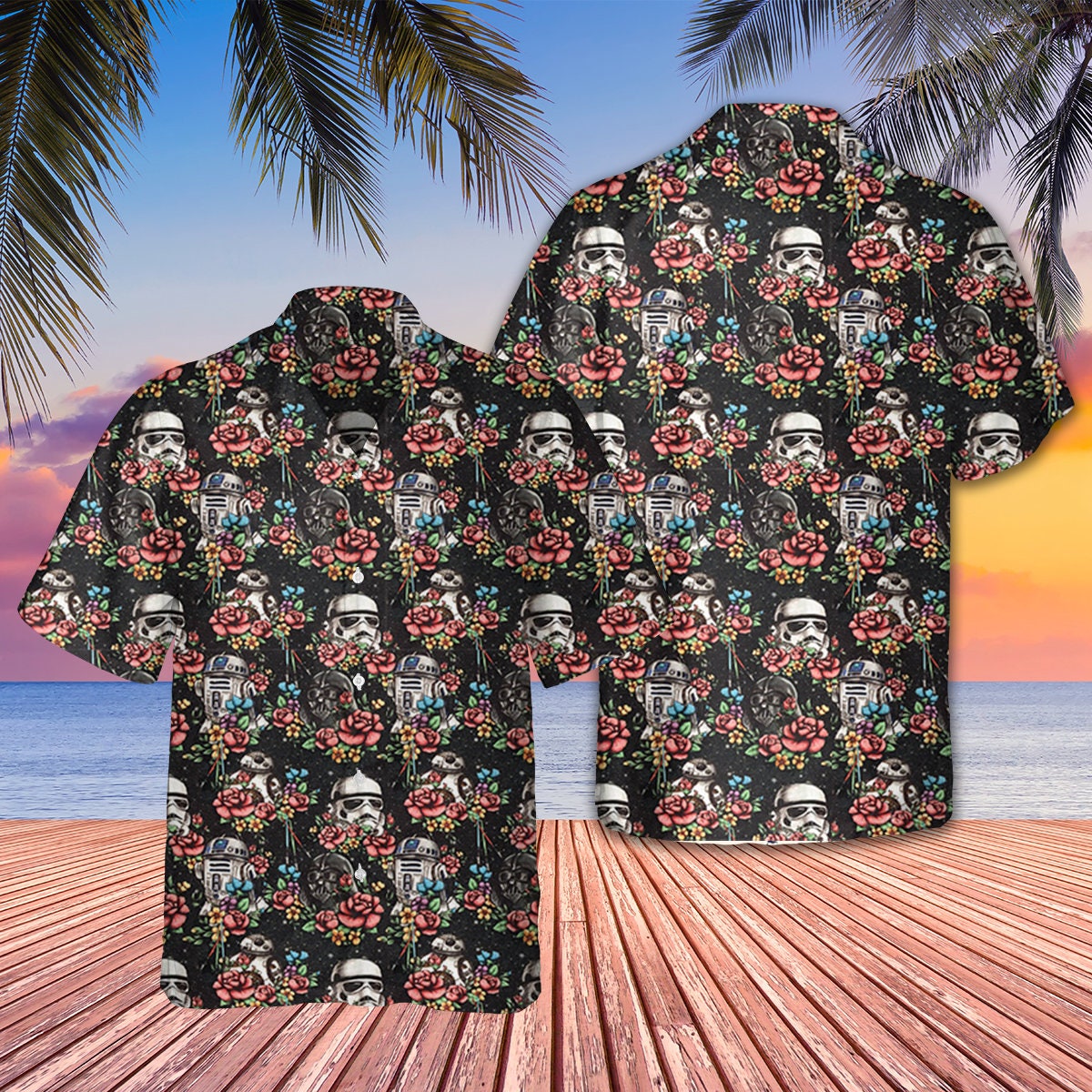 Hawaii Star War Pattern Shirt