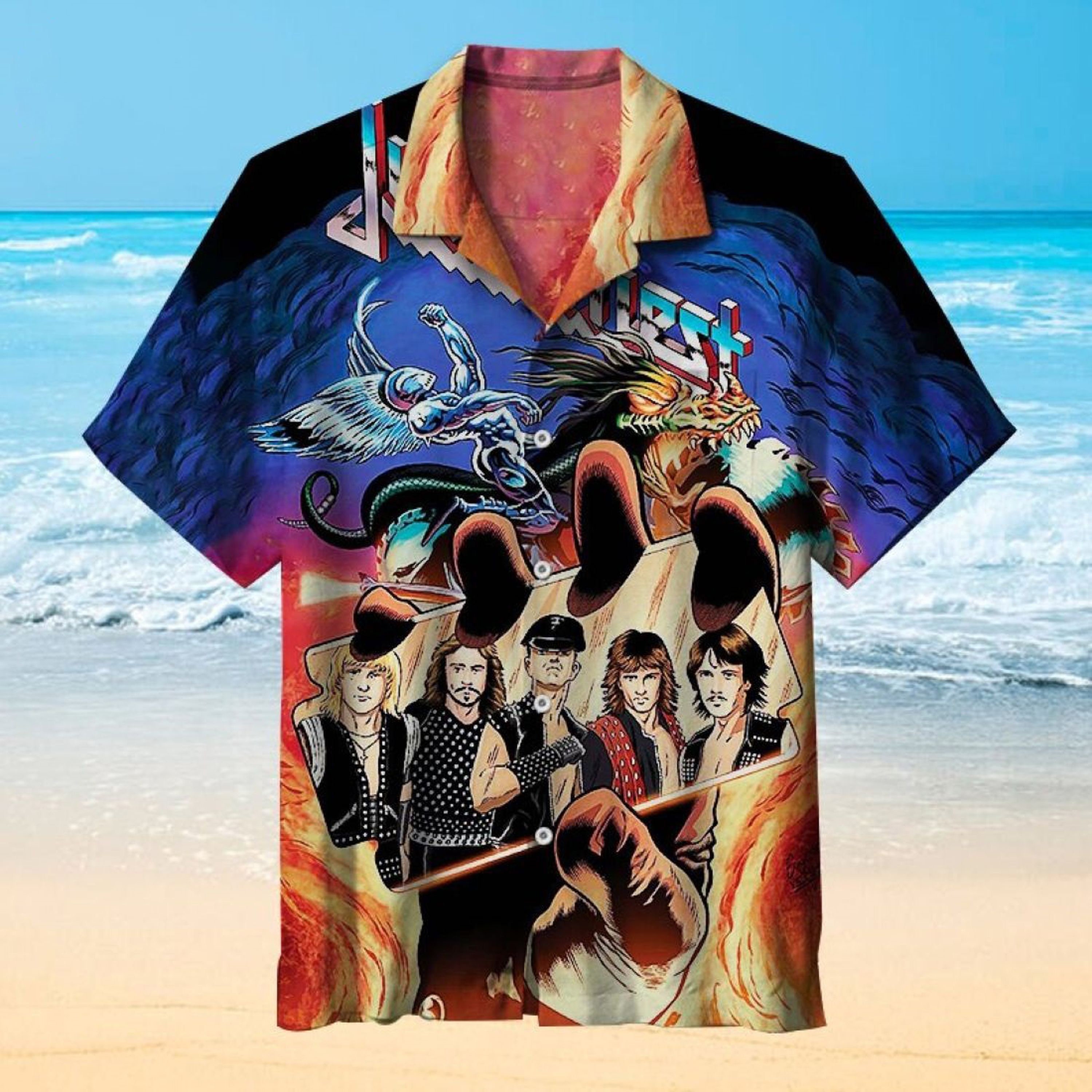 Judas Priest Vintage Summer Hawaiian Shirt