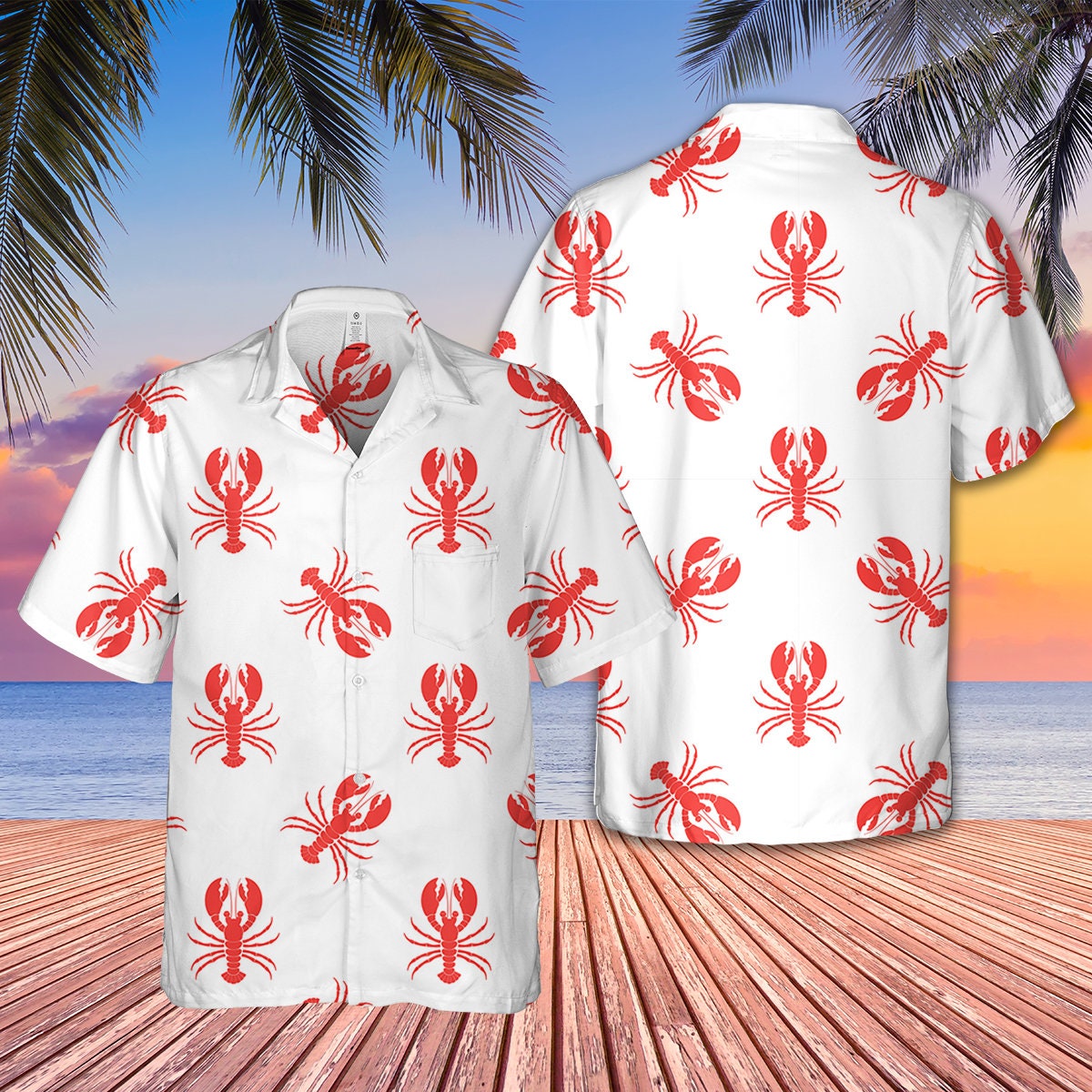 Lobster Kramer Seinfeld Hawaii Cosmo 90s Halloween Hawaiian Shirt