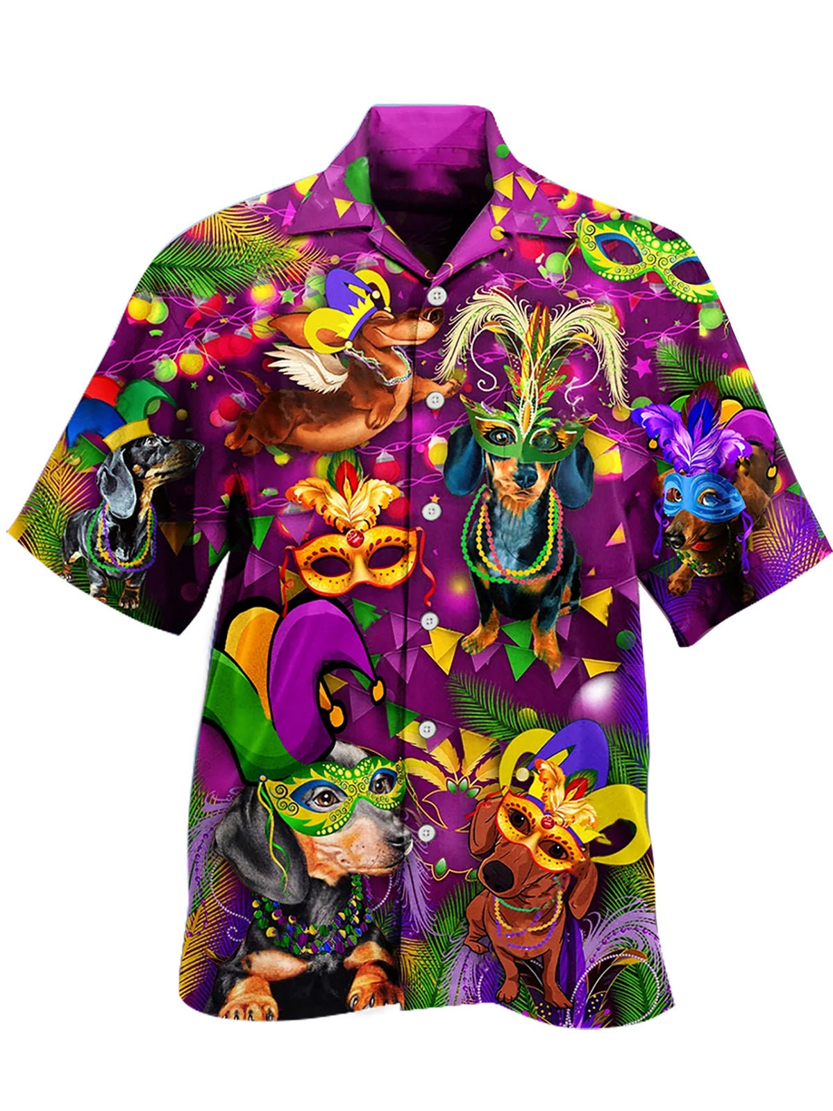 Mardi Gras Festival Hawaiian Button Downs Shirt