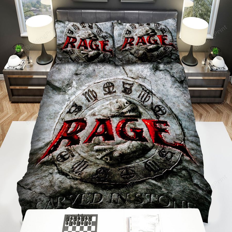 Rage Band Album Carved In Stone Bed Sheets Spread Comforter Duvet Cover Bedding Sets