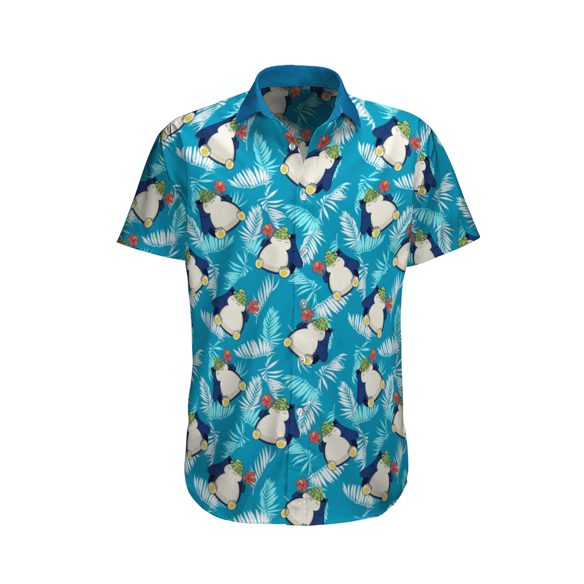 Snorlax Tropical Beach Pokemon Hawaiian Shirt