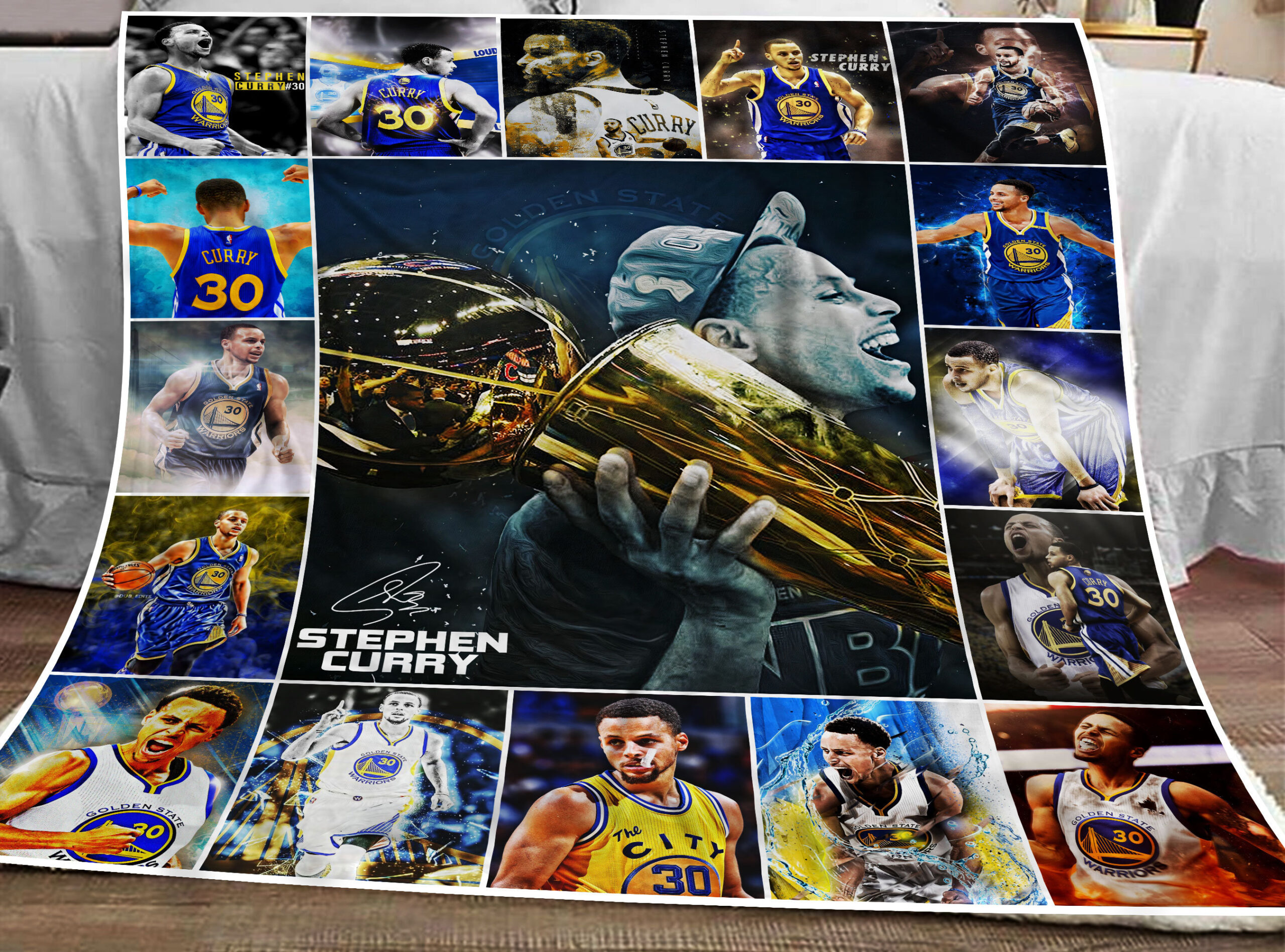 Stephen Curry Golden State Warrior Champions 2022 Blanket