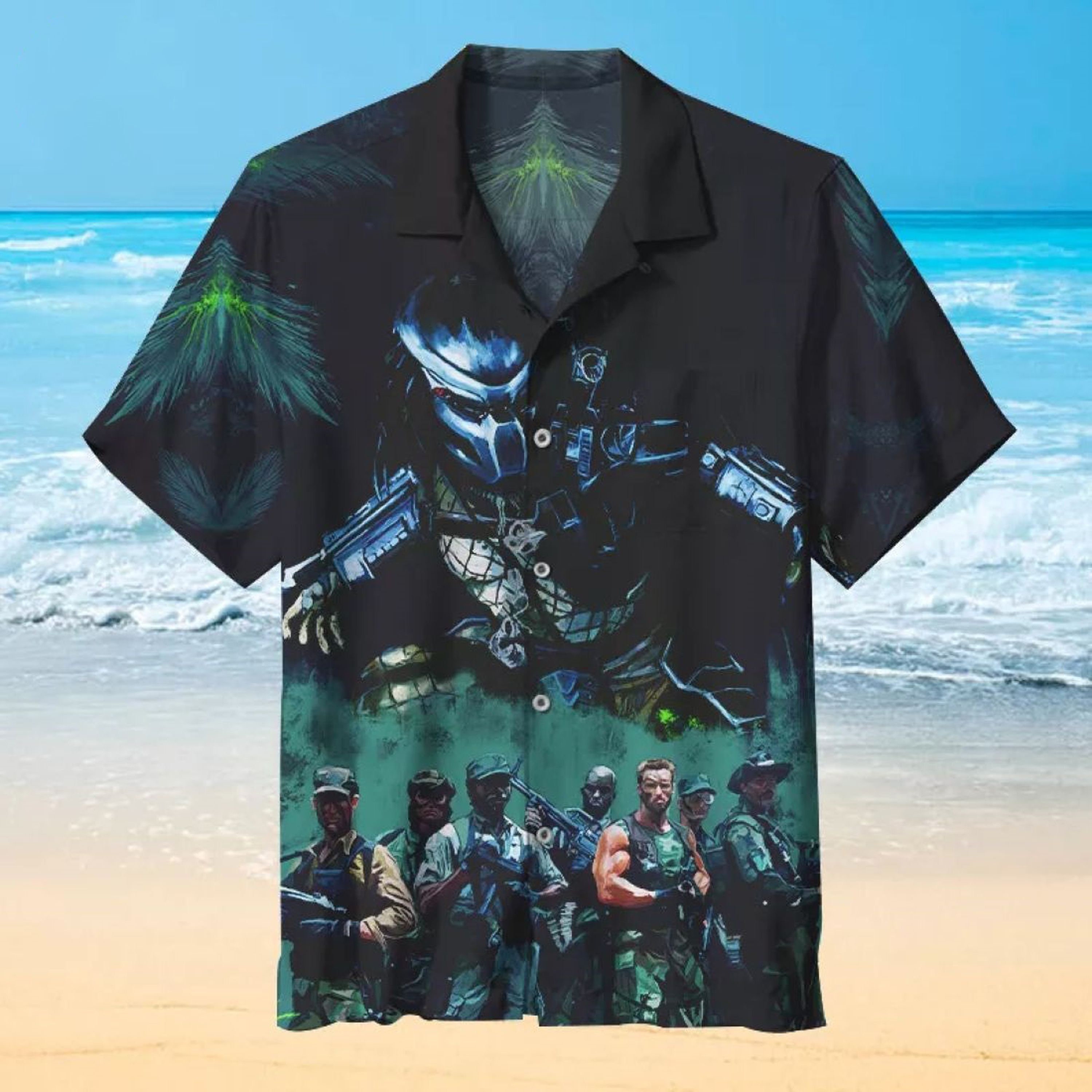 The Predator Vintage Summer Beach Hawaiian Shirt