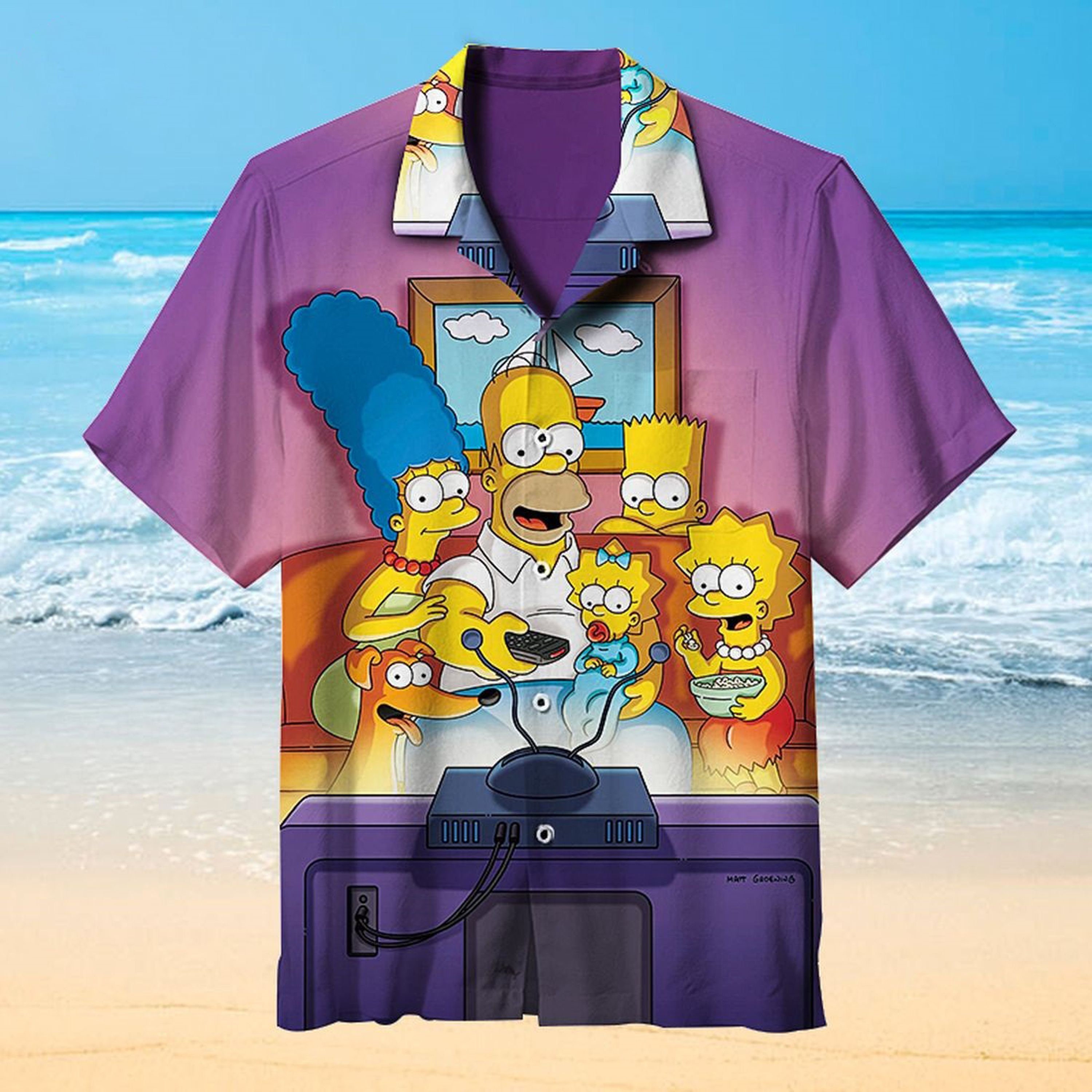 The Simpsons Cartoon Vintage Summer Hawaiian Shirt