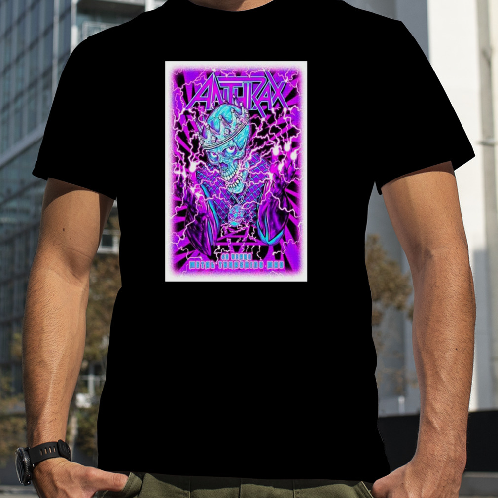 Anthrax 40 years metal thrashing mad poster shirt