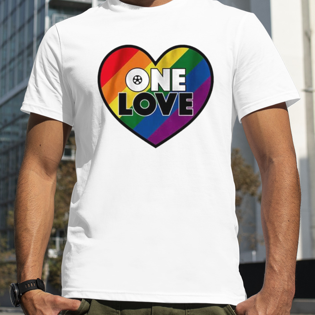 One Love heart LGBT shirt