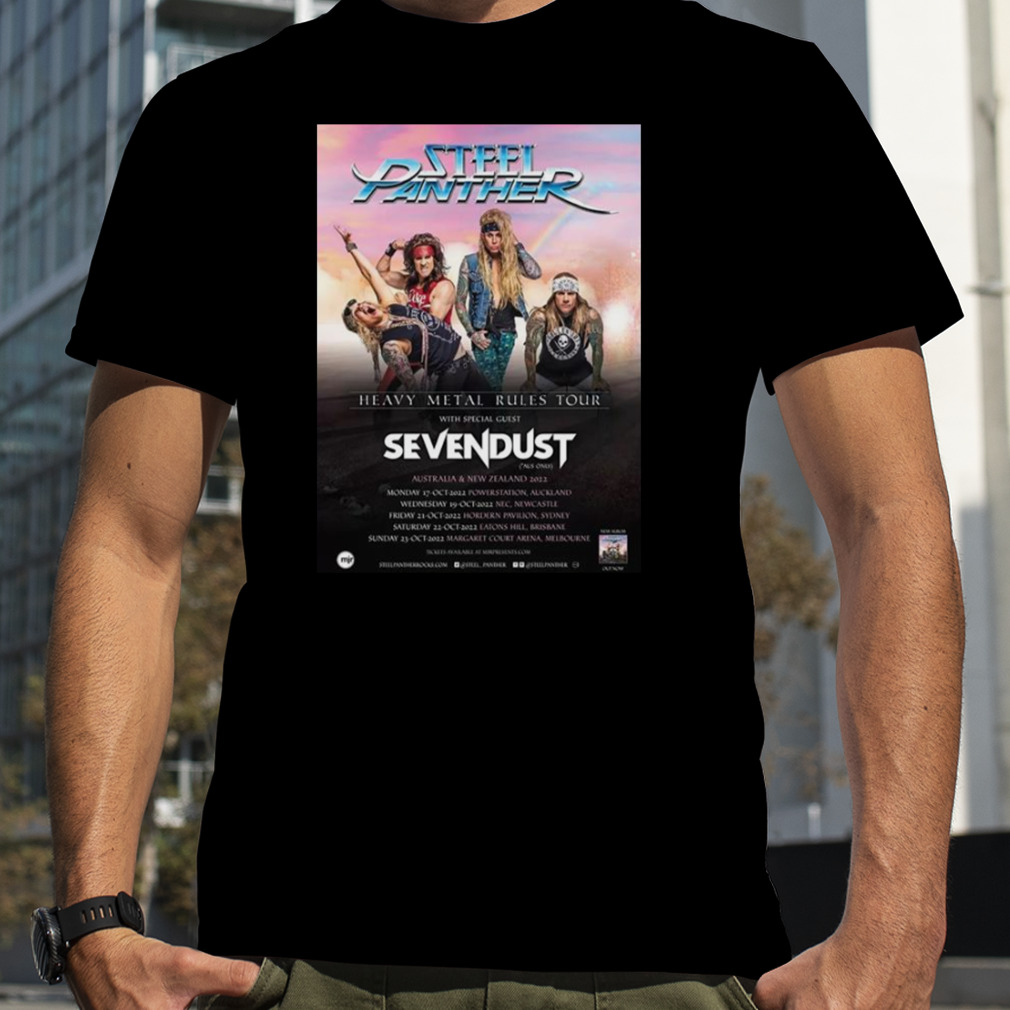 Sevendust Steel Panther Tour 2022 shirt