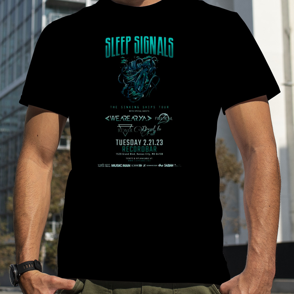 Sleep Signals The Sinking Ships Tour 2023 Recordbar Shirt