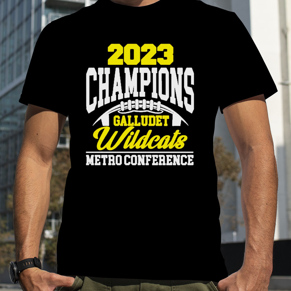 2023 champions gallaudet wildcats metro conference shirt