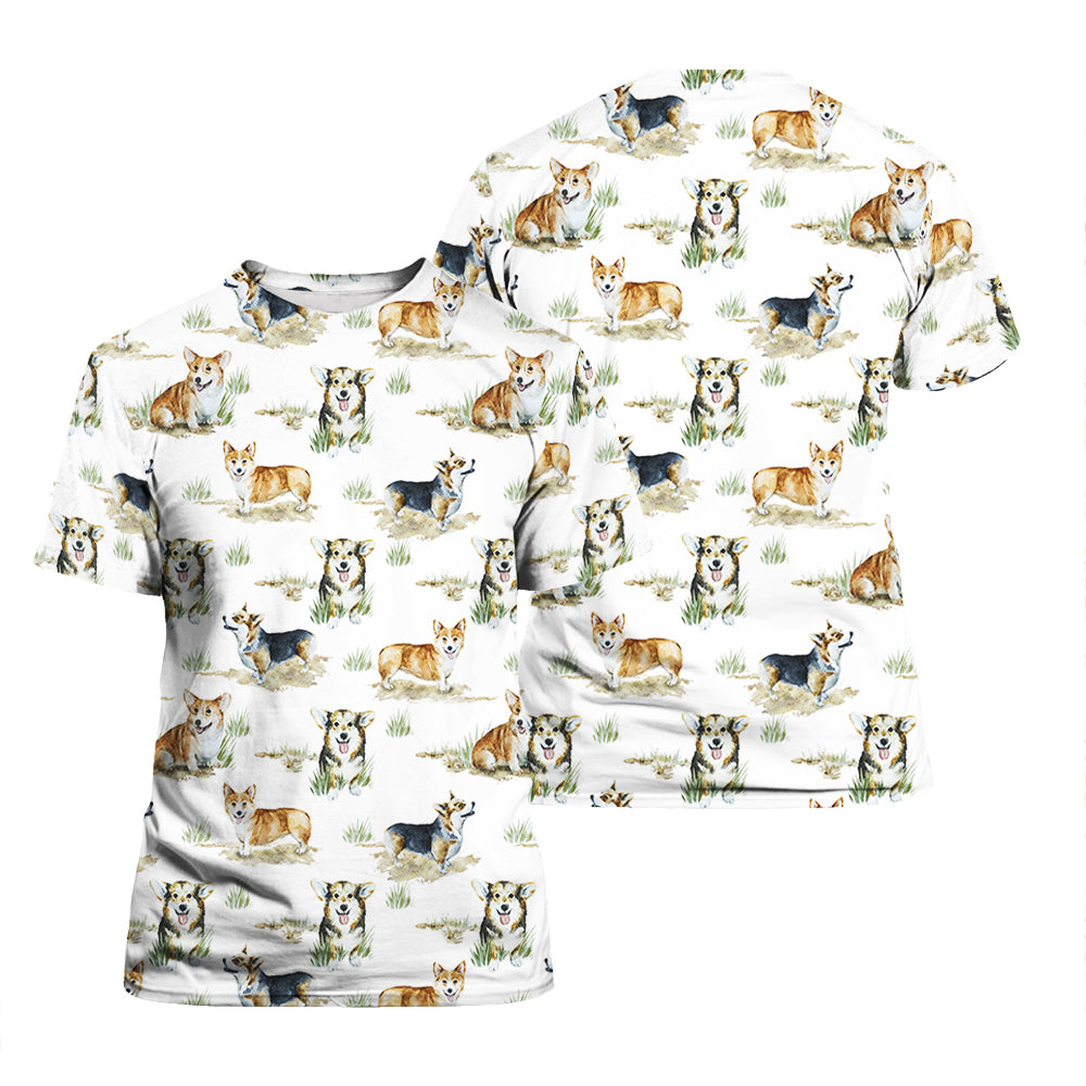 Cute Corgi Dog T Shirt