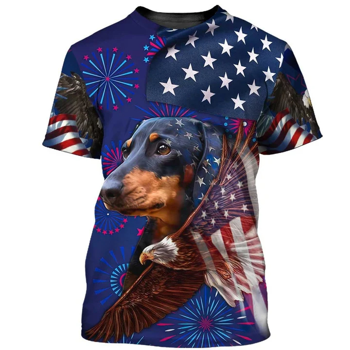 Dachshund Independence Day Dog T-Shirt