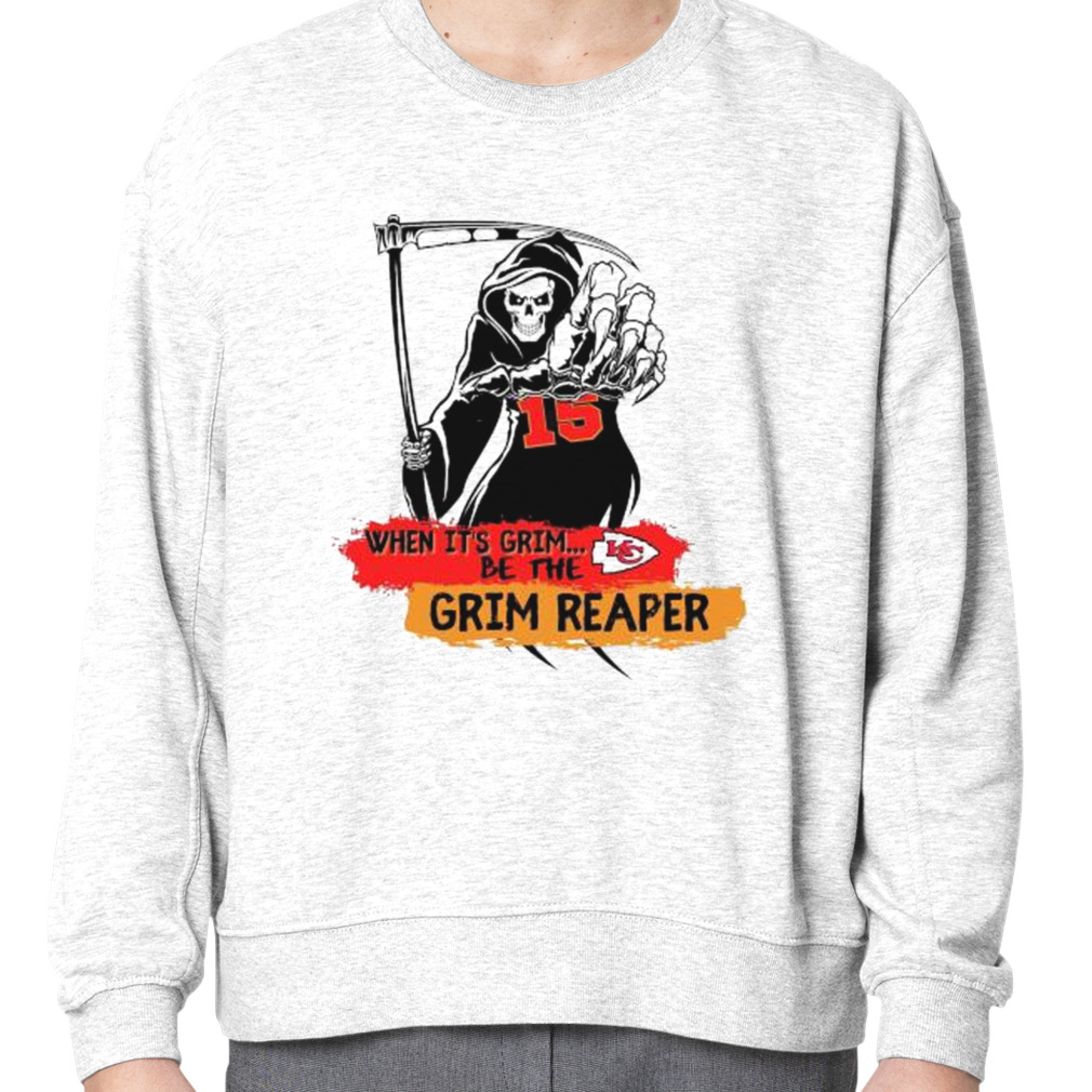 Patrick mahomes Kansas City Chiefs grim reaper shirt, hoodie, longsleeve  tee, sweater