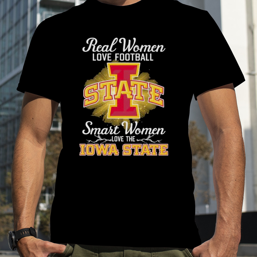 Real women love football smart women love the Iowa State Cyclones 2023 logo shirt