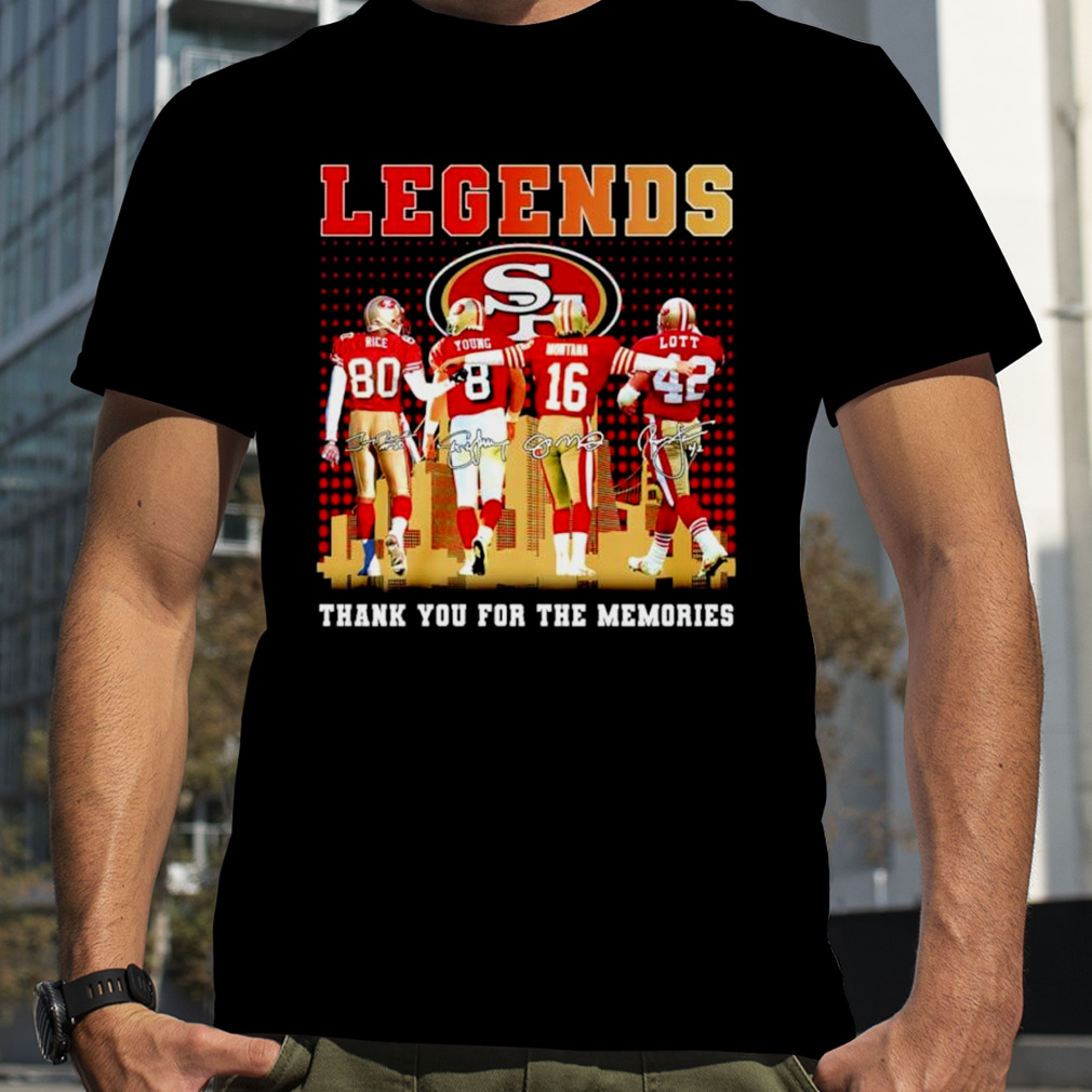 Official san Francisco 49ers Legends Thank You For The Memories