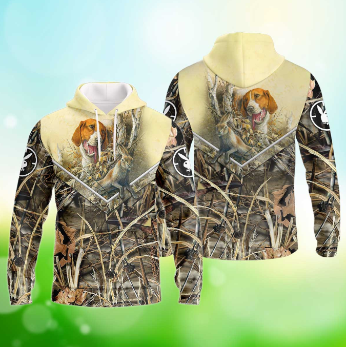 Beagle Hunting Rabbit Hoodie