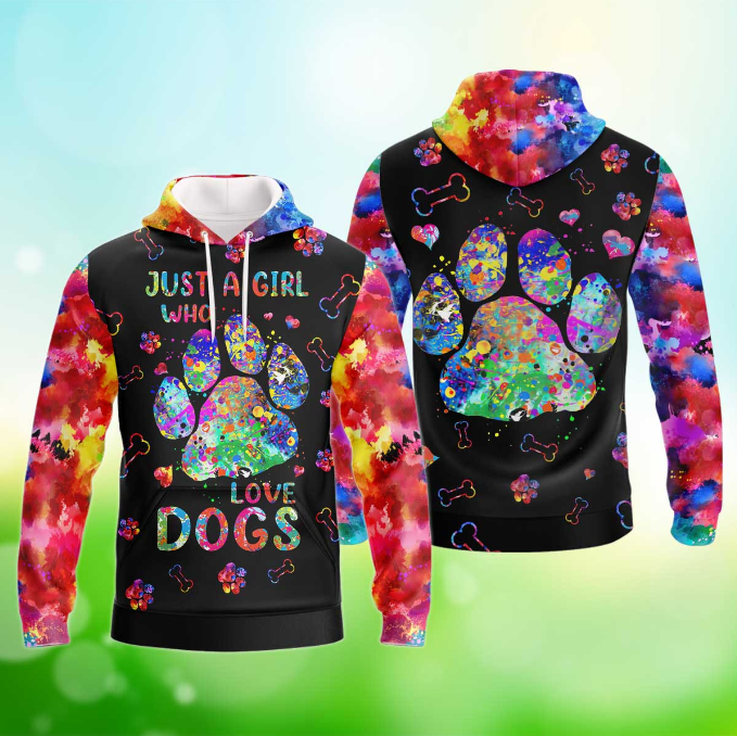 Just A Girl Who Love Dogs Hoodie