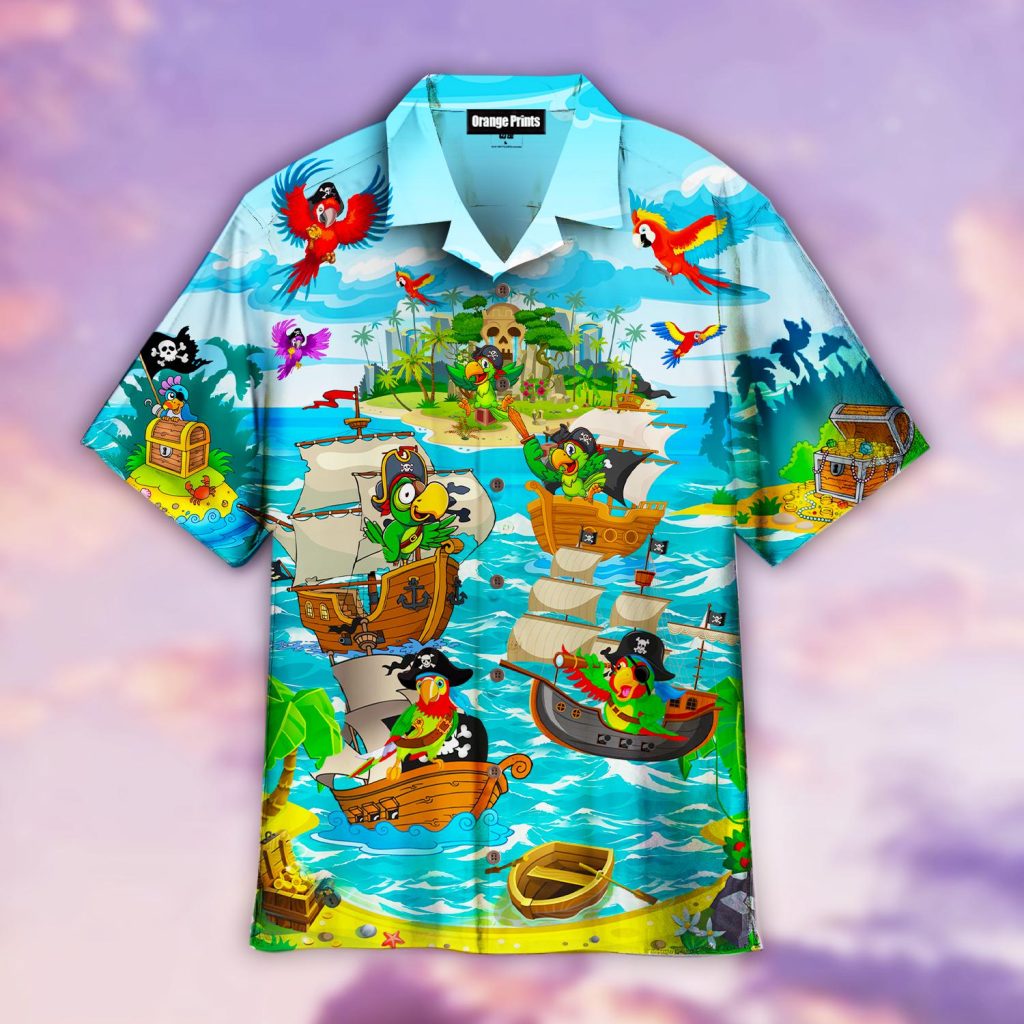 Parrots Its A Pirate Life For Me Hawaiian Shirt  For Men & Women  WT3023
