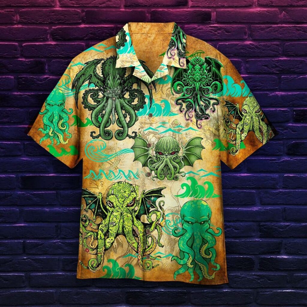 The Great Cthulhu Hawaiian Shirt  For Men & Women  HW9665