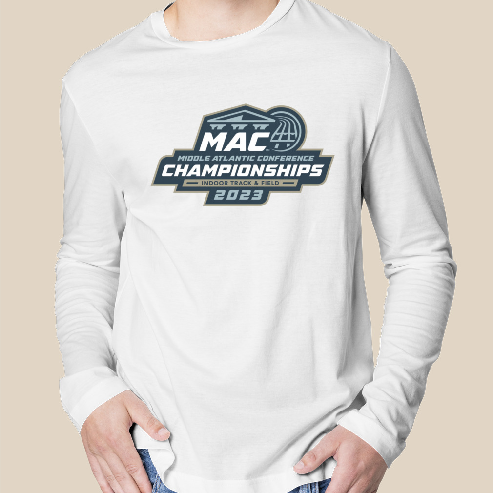 2023 mac indoor track & field championships logo shirt