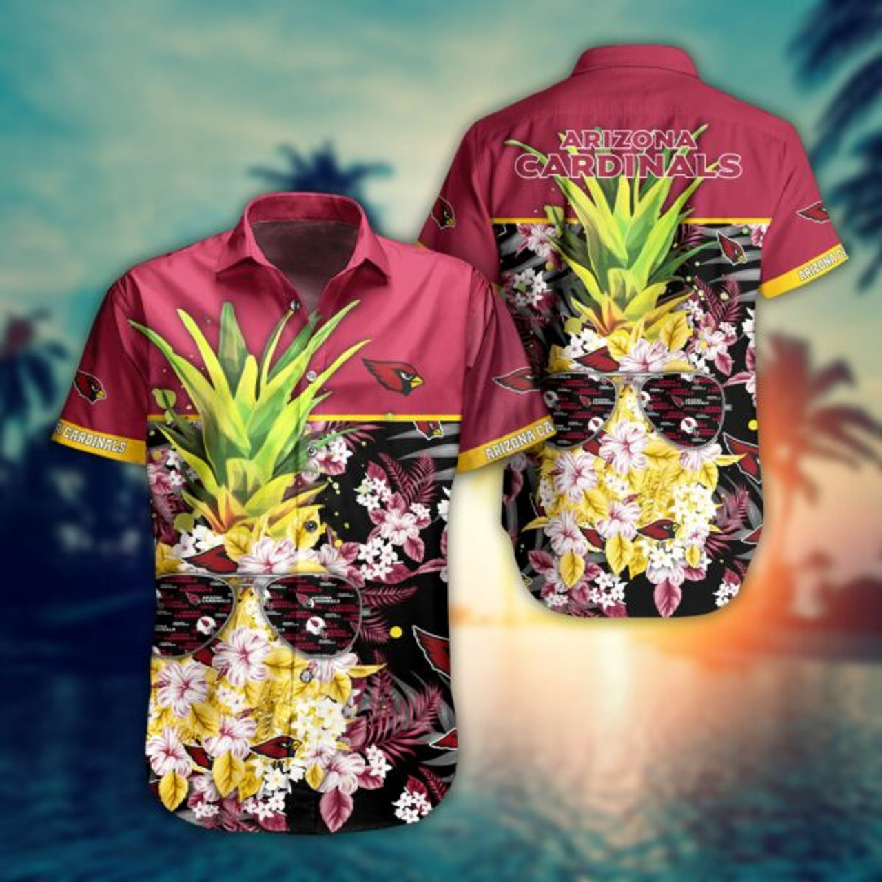 Arizona Cardinals Pineapple Hawaiian Shirt