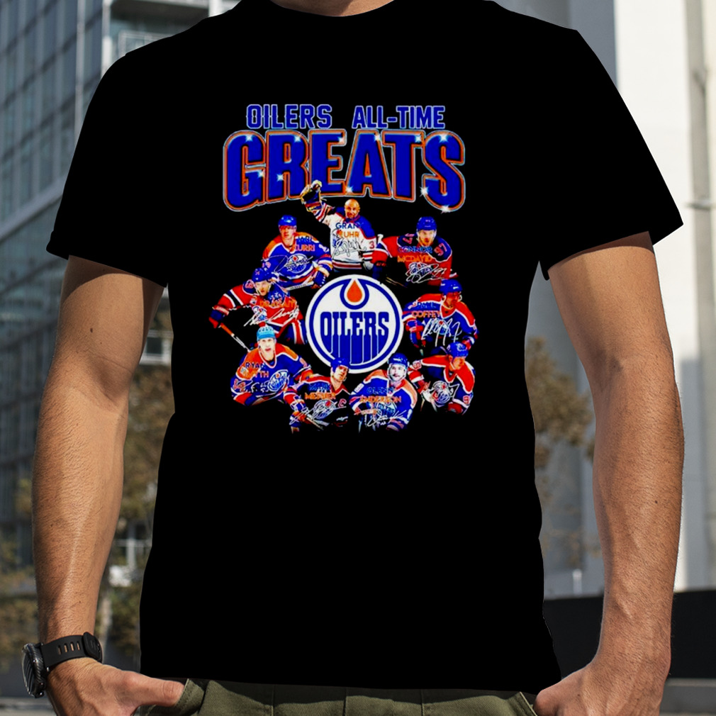 Edmonton Oilers all-time greats signature shirt