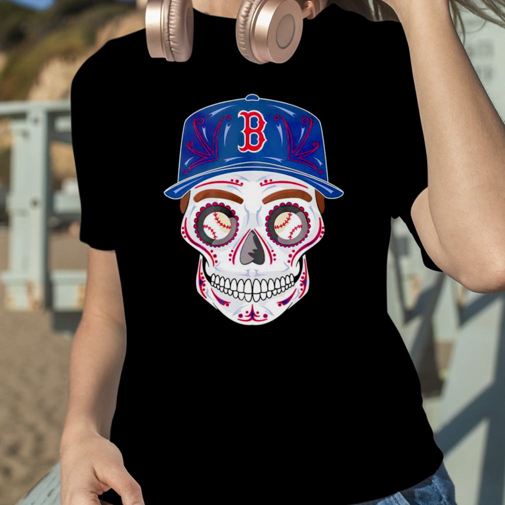 Boston Red Sox sugar skull T shirt