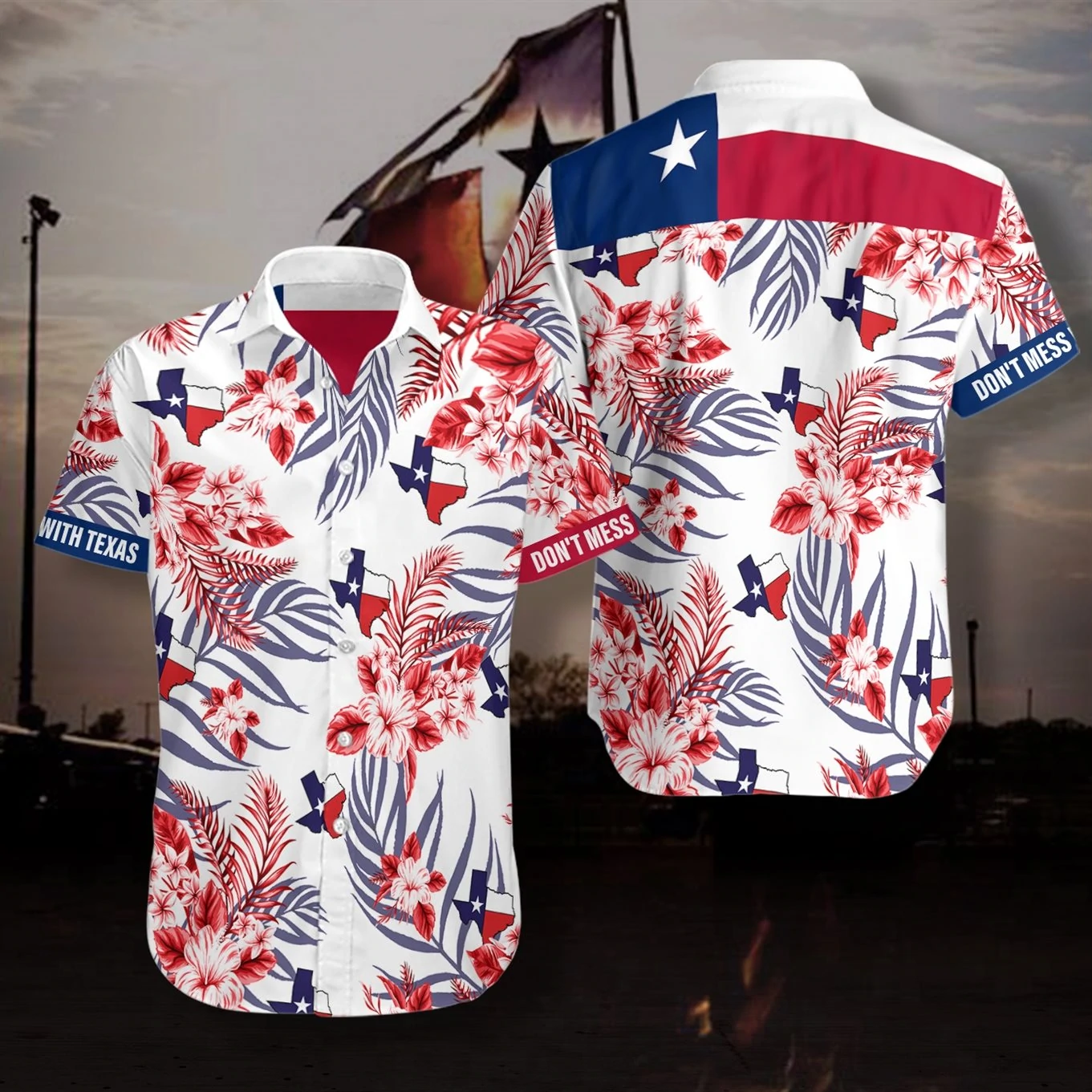 Texas Summer Hawaiian Shirt  For Men & Women  HW1323
